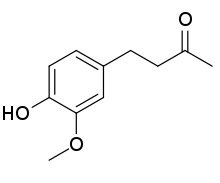 Chemical structure of zingerone
