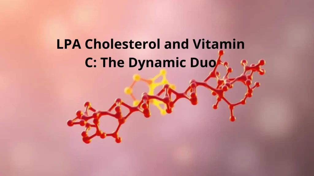 Infographic illustrating the dynamic relationship between LPA Cholesterol and Vitamin C.